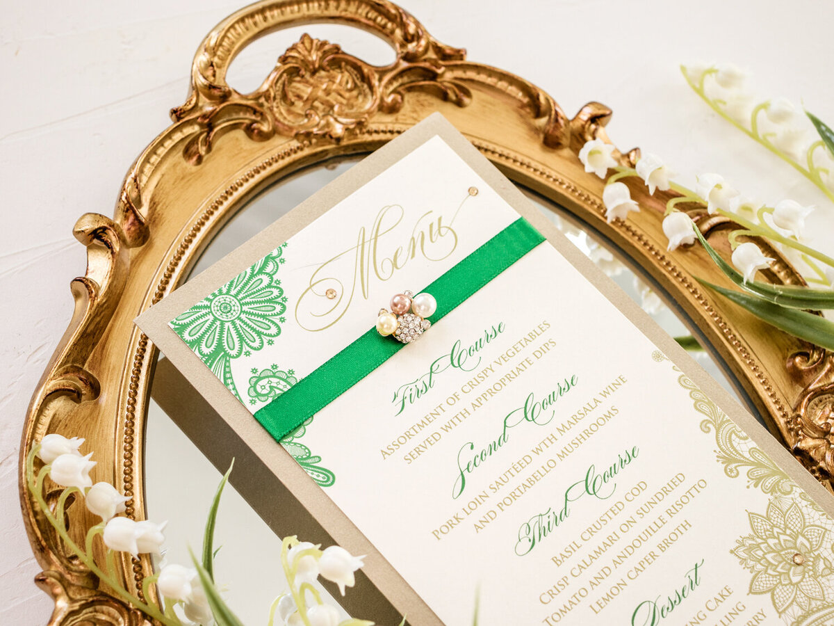 G Designers Wedding Menu WM16