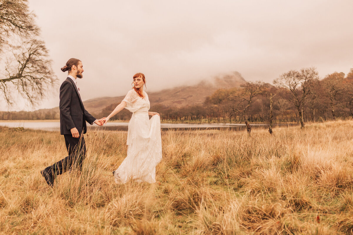 Bröllopsfotograf utlandsbröllop Skottland