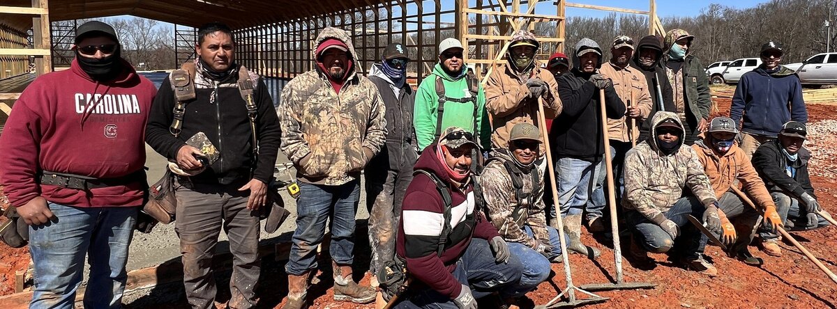 The crew after building
