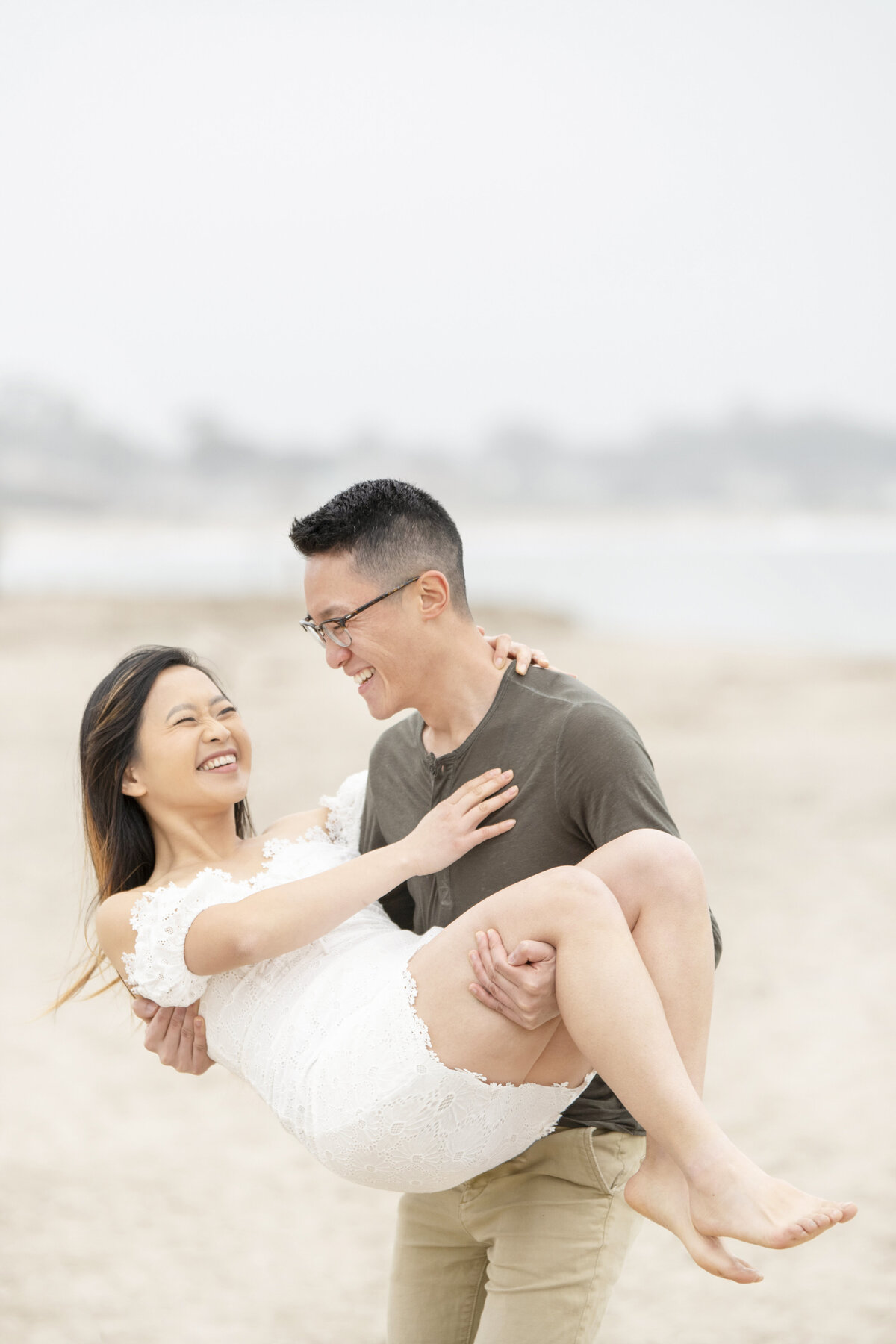 Wallace & Cera _ Engagement Portraits_ Santa Cruz Boardwalk & Beach_17