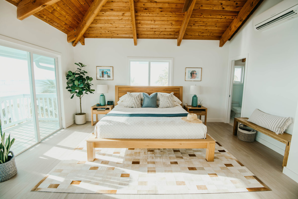 Bright Modern Coastal Boho Master Bedroom Design by S. Fl based SOL Y MAR INTERIORS