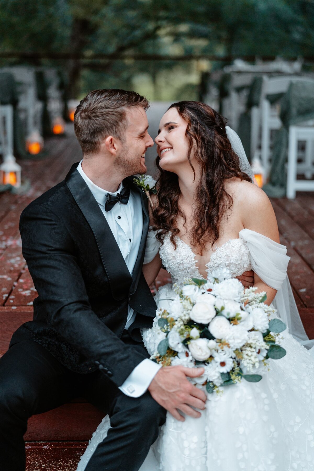 A heartfelt capture of the newlyweds' love and joy, immortalized in a stunning wedding photoshoot.