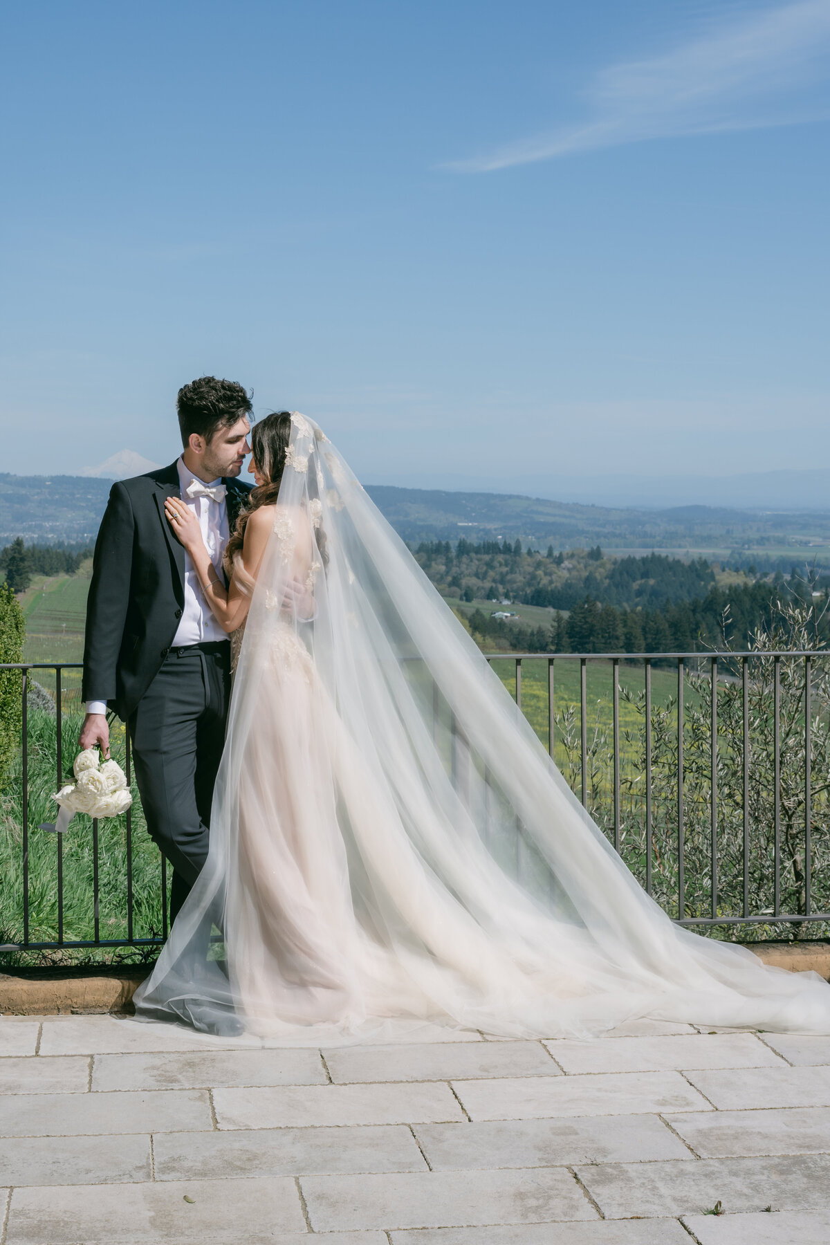 vineyard bride and groom