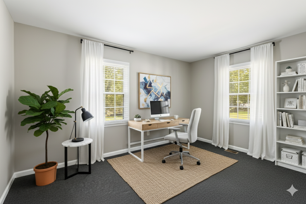 Staged office