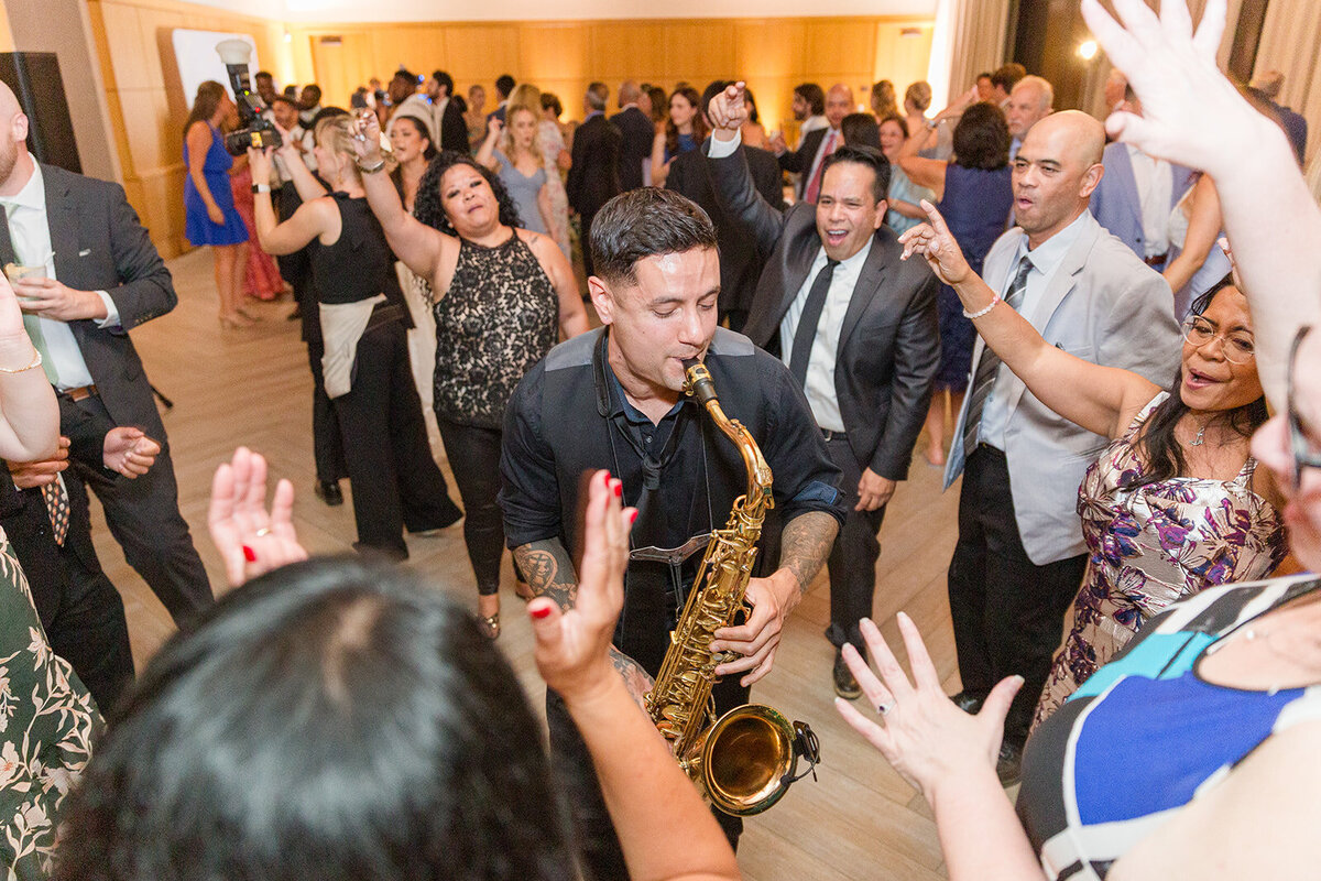 montage healdsburg wedding sax player