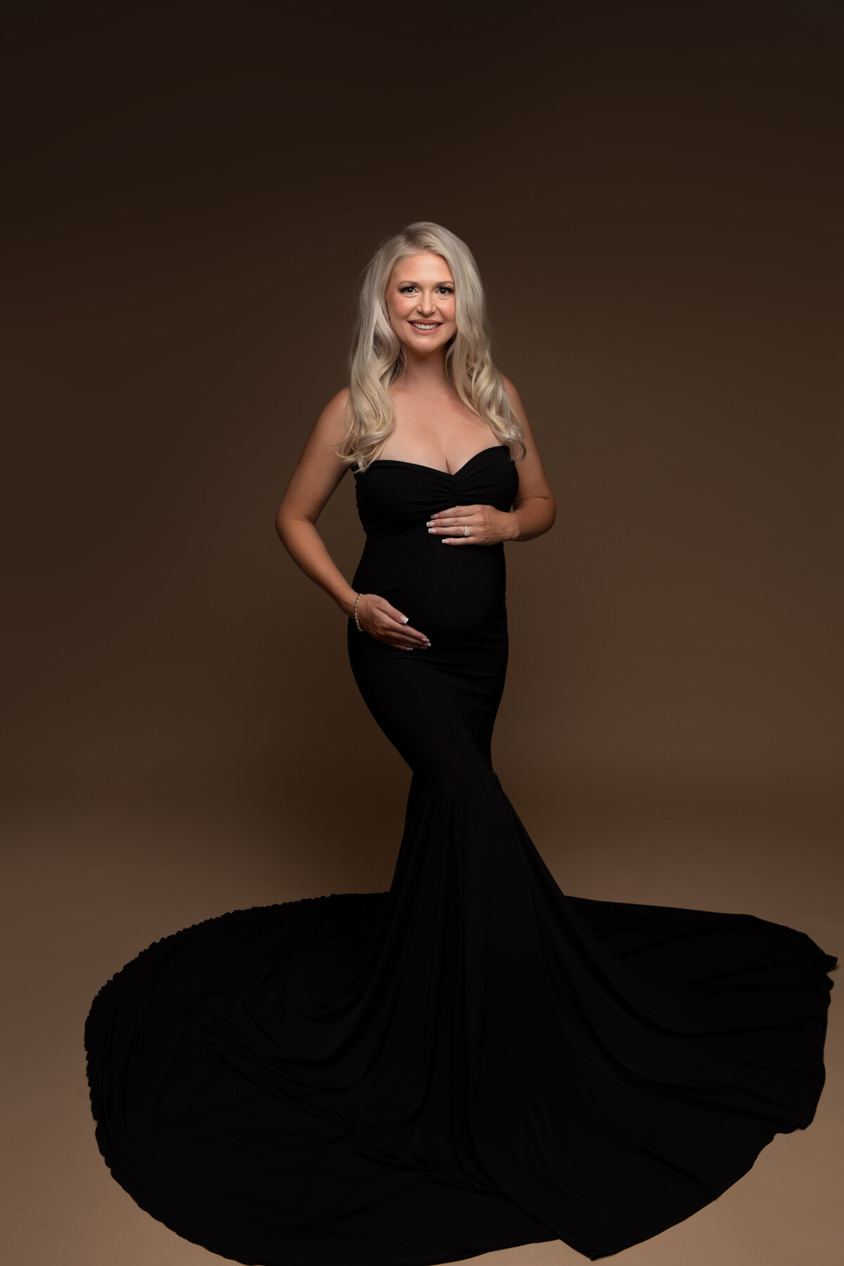 black maternity dress