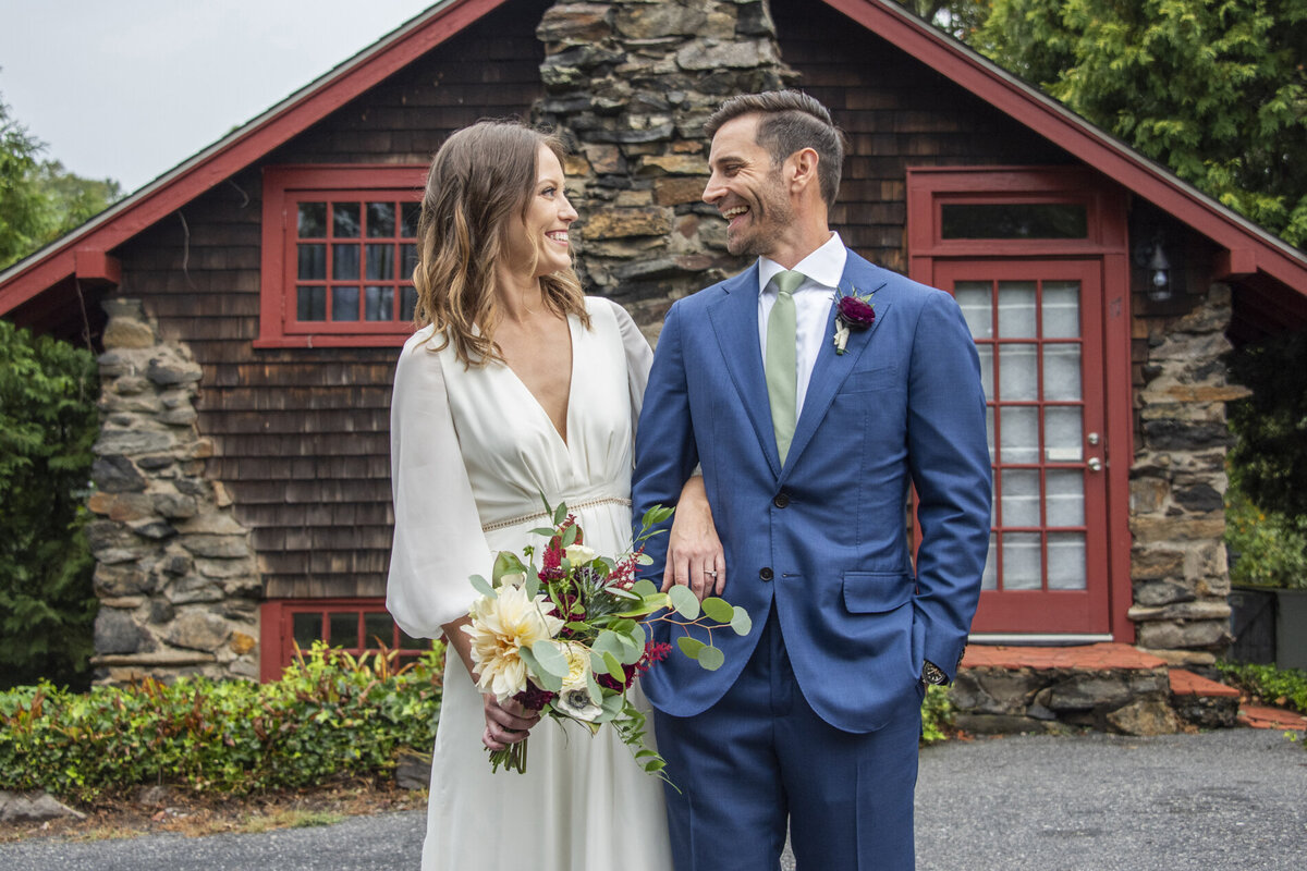 Couple laughing