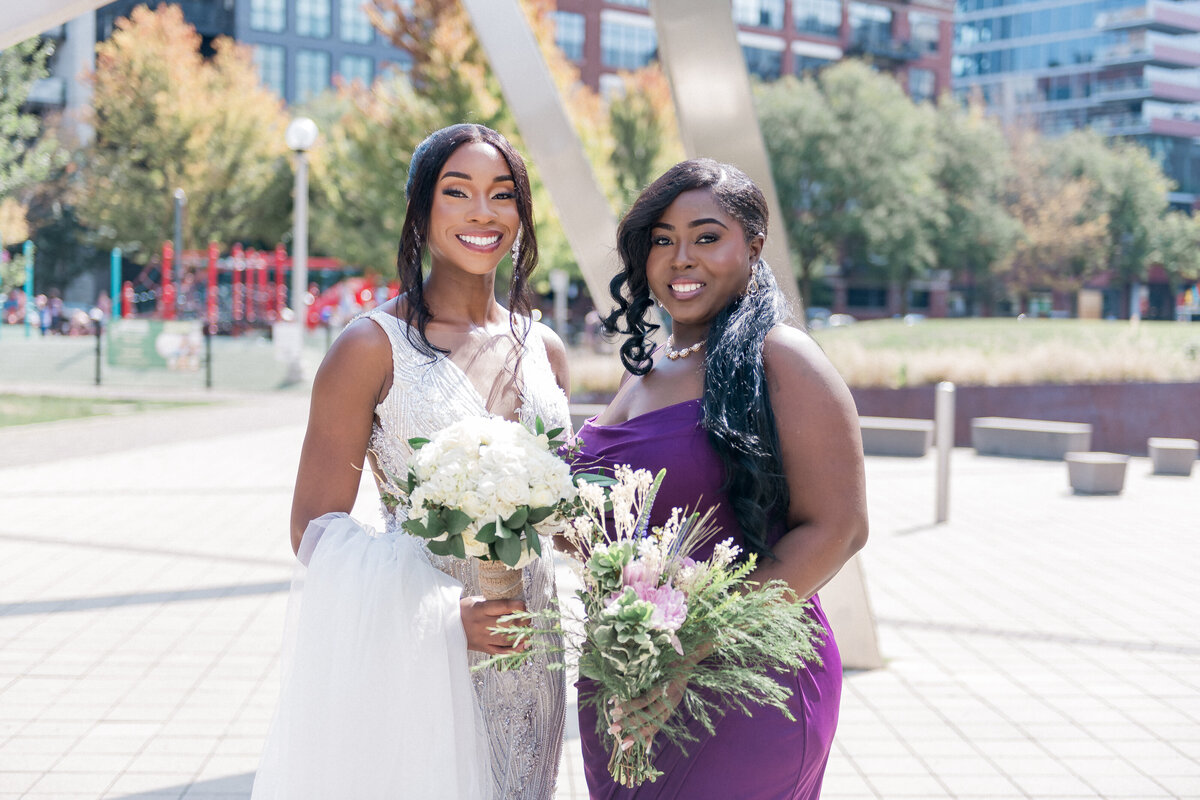 Sunset couple portrait on the beach