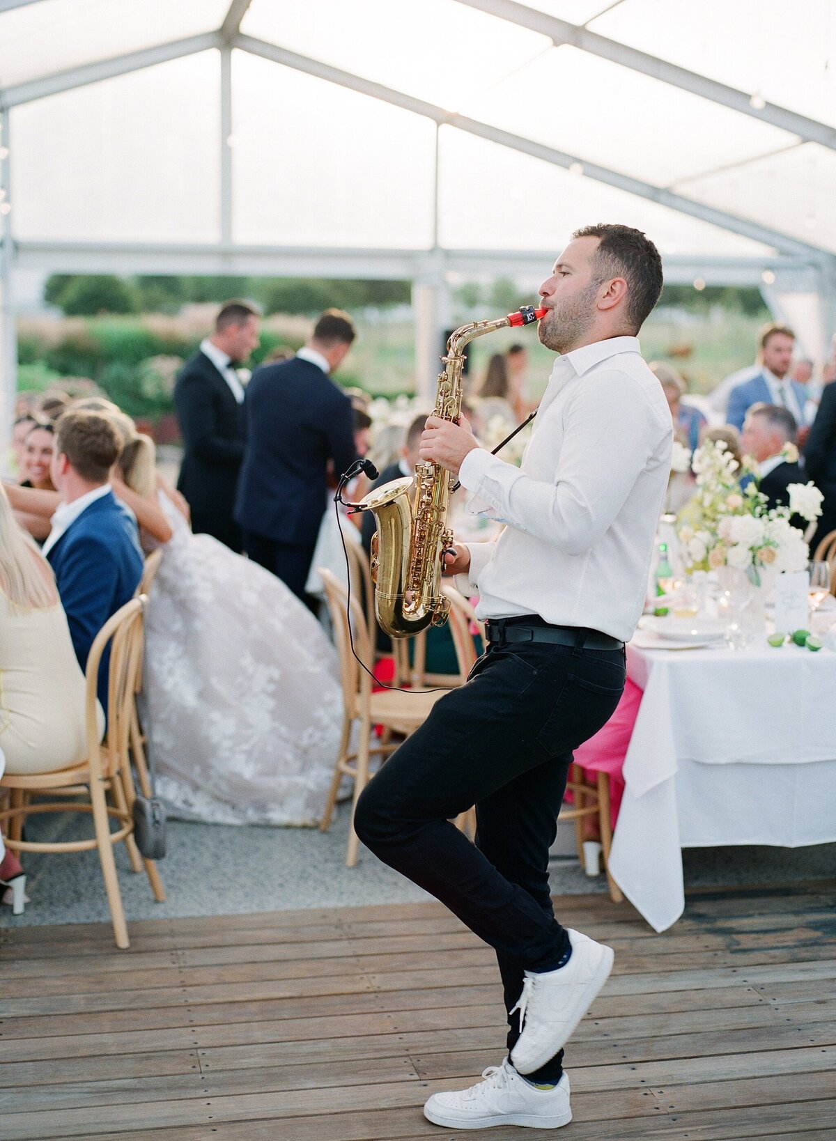 Wedding saxophonist