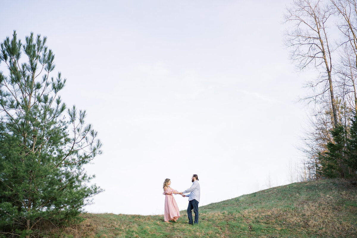 Olivia J. Morgan and her husband anniversary photos by Kelsey Dawns