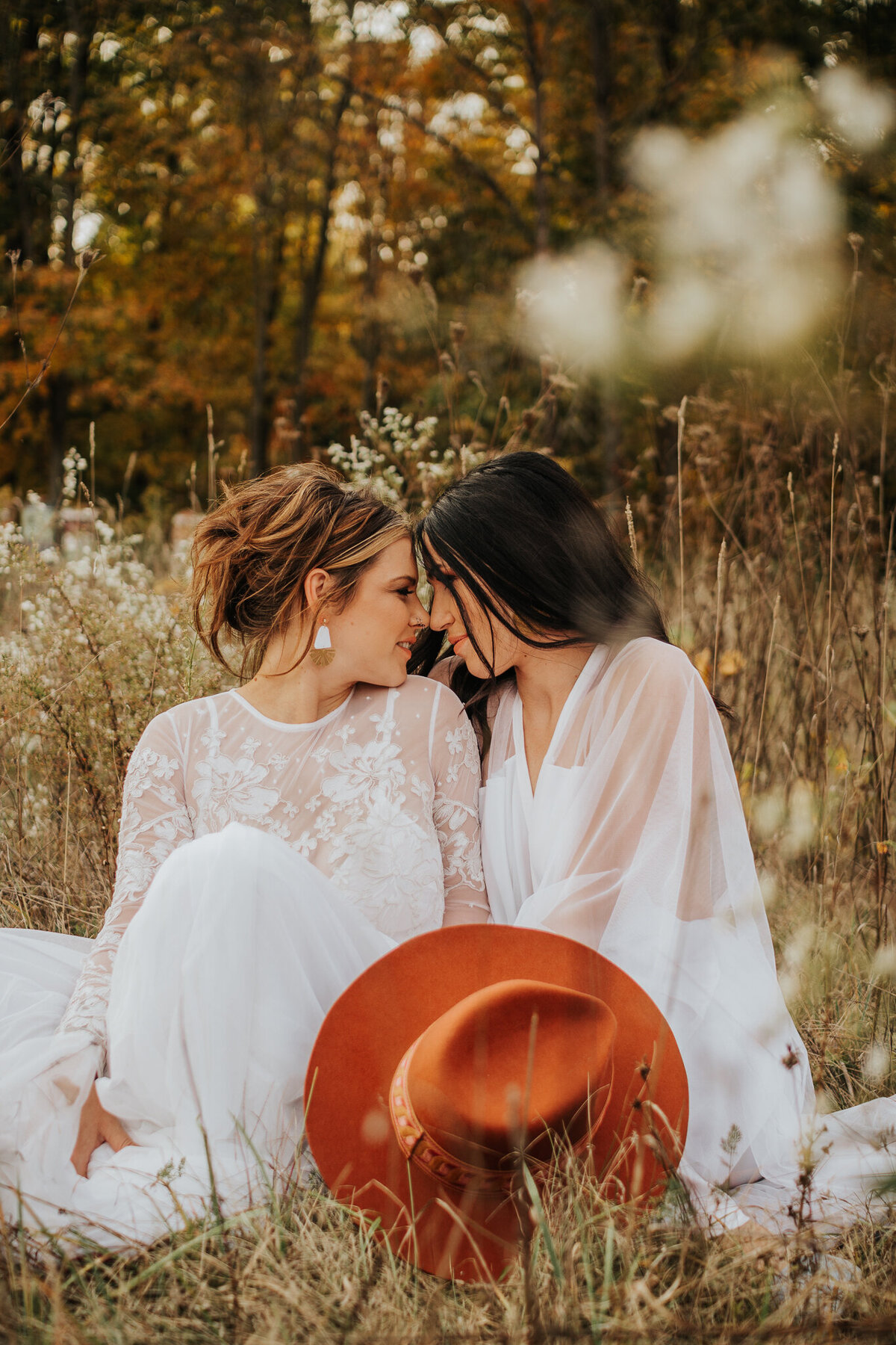 Fall farm wedding at Wild Blackberry Farms in Fortville, IN