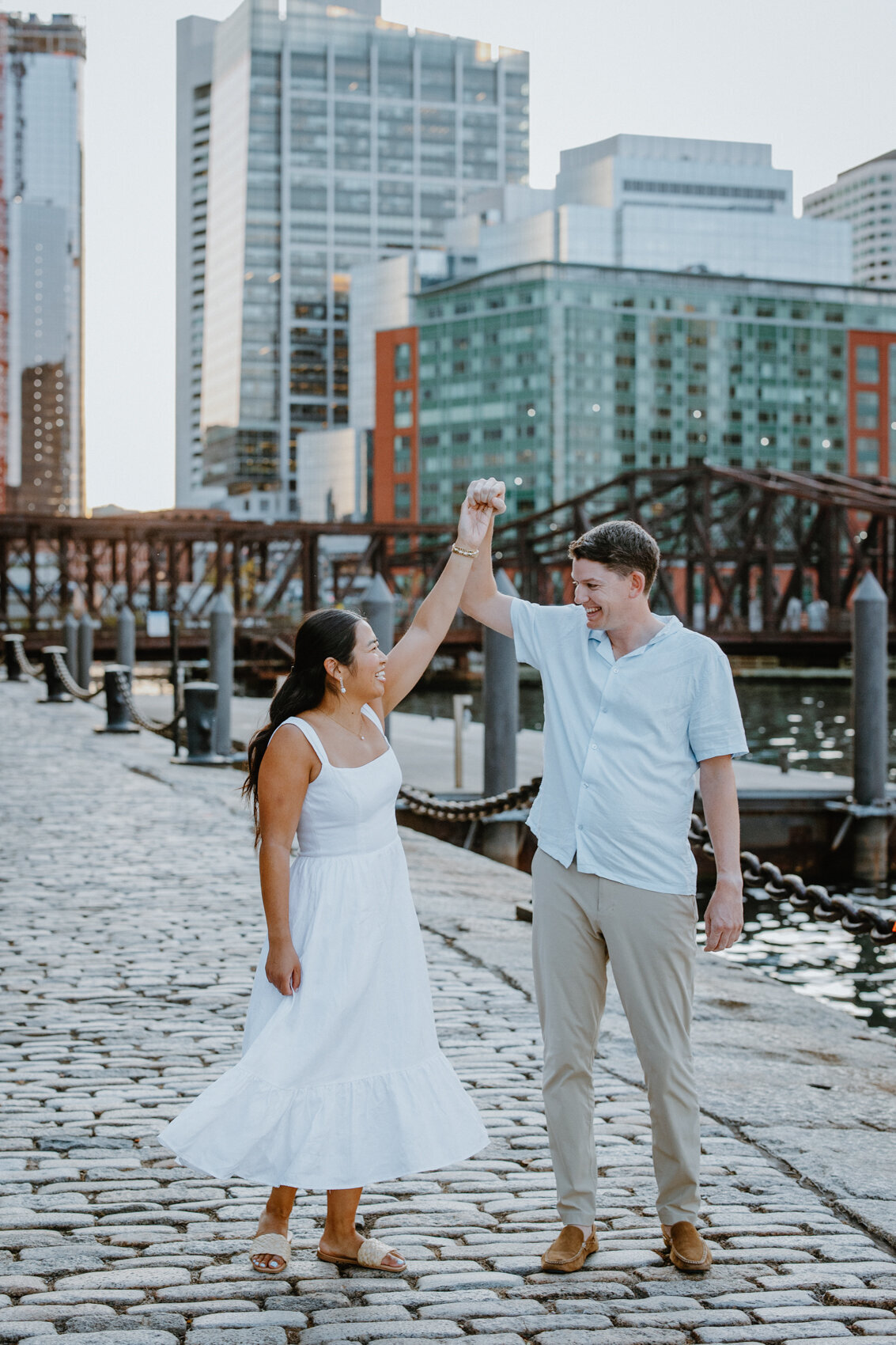 Boston Seaport Engagement Photos-New England Wedding Photographer-10088