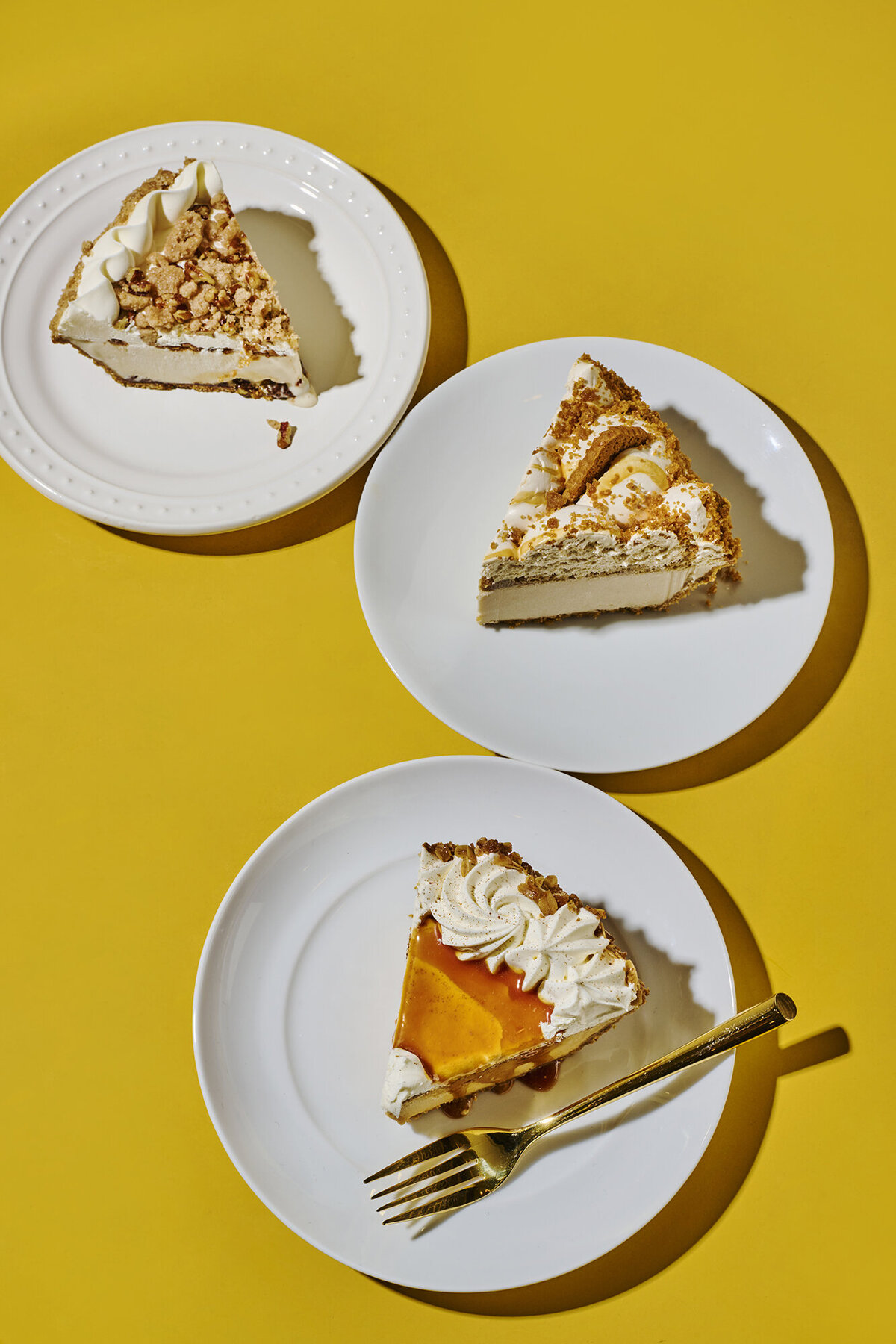 slices of pie on plates