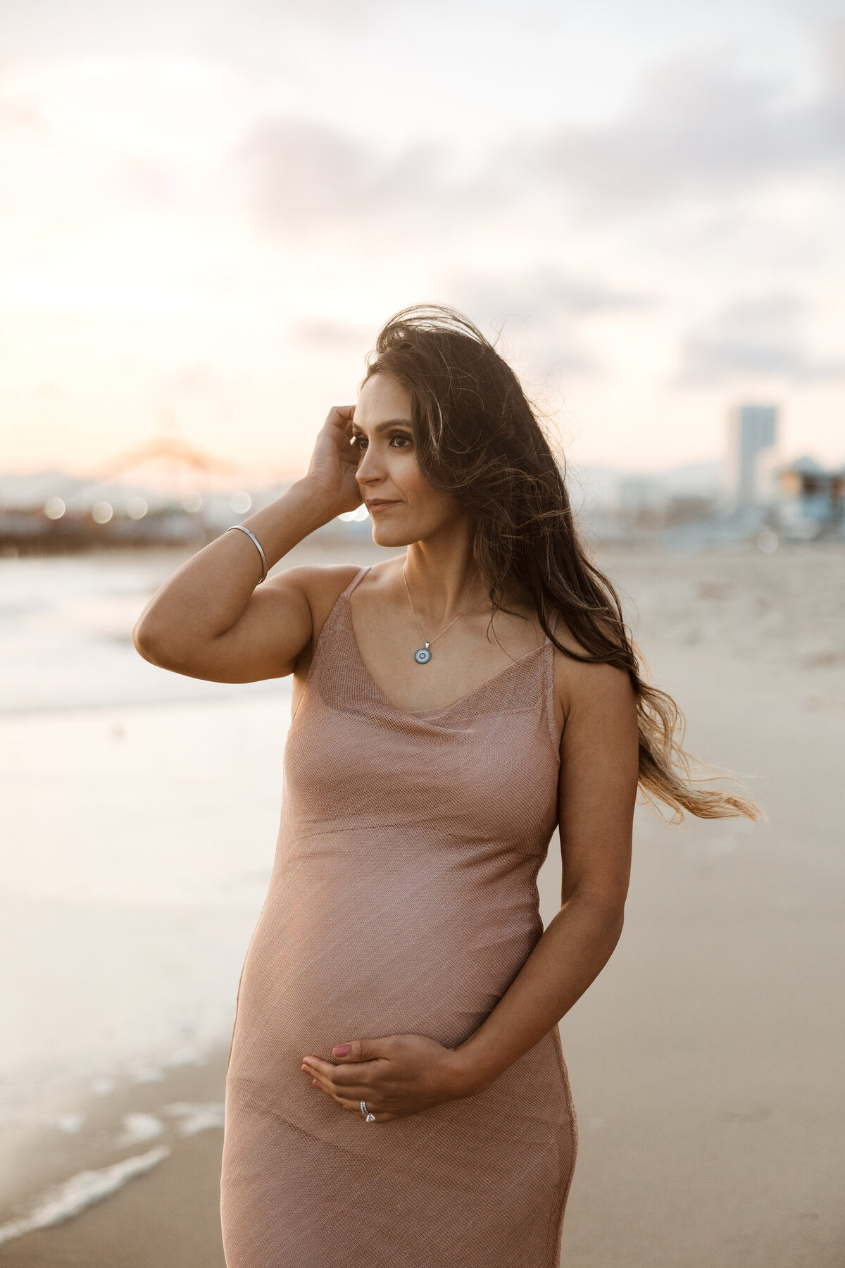 Santa Monica Beach Maternity Photography 86