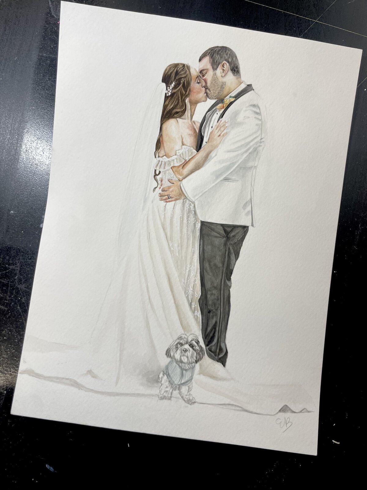 Portrait Commision - Couple's Wedding Photo 