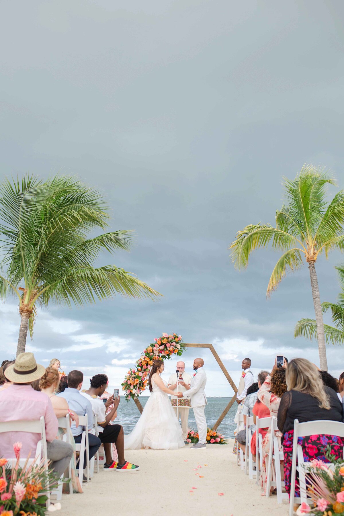 The wedding of Mente Bezuneh and Makenzie Harris in Florida Keys