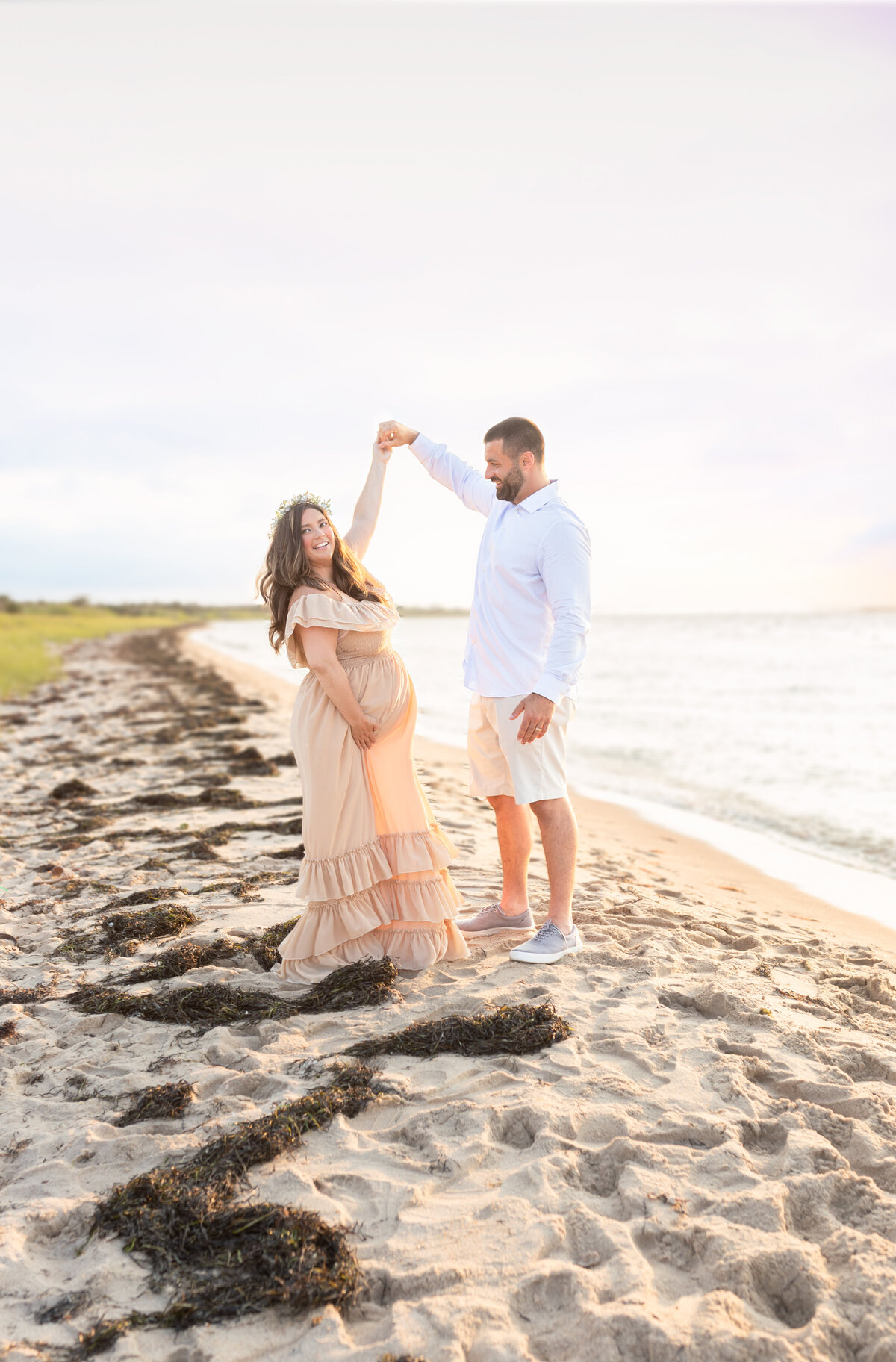 Couple-Pregnancy-sunset-Robert Moses NY