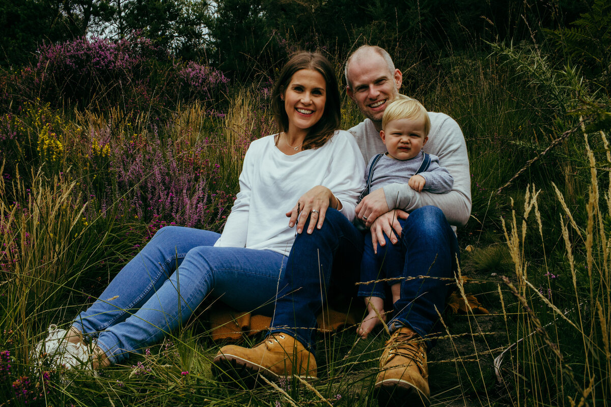 Chobham common is one of the best locations for family mini shoots, the colours of the wild plants are amazing