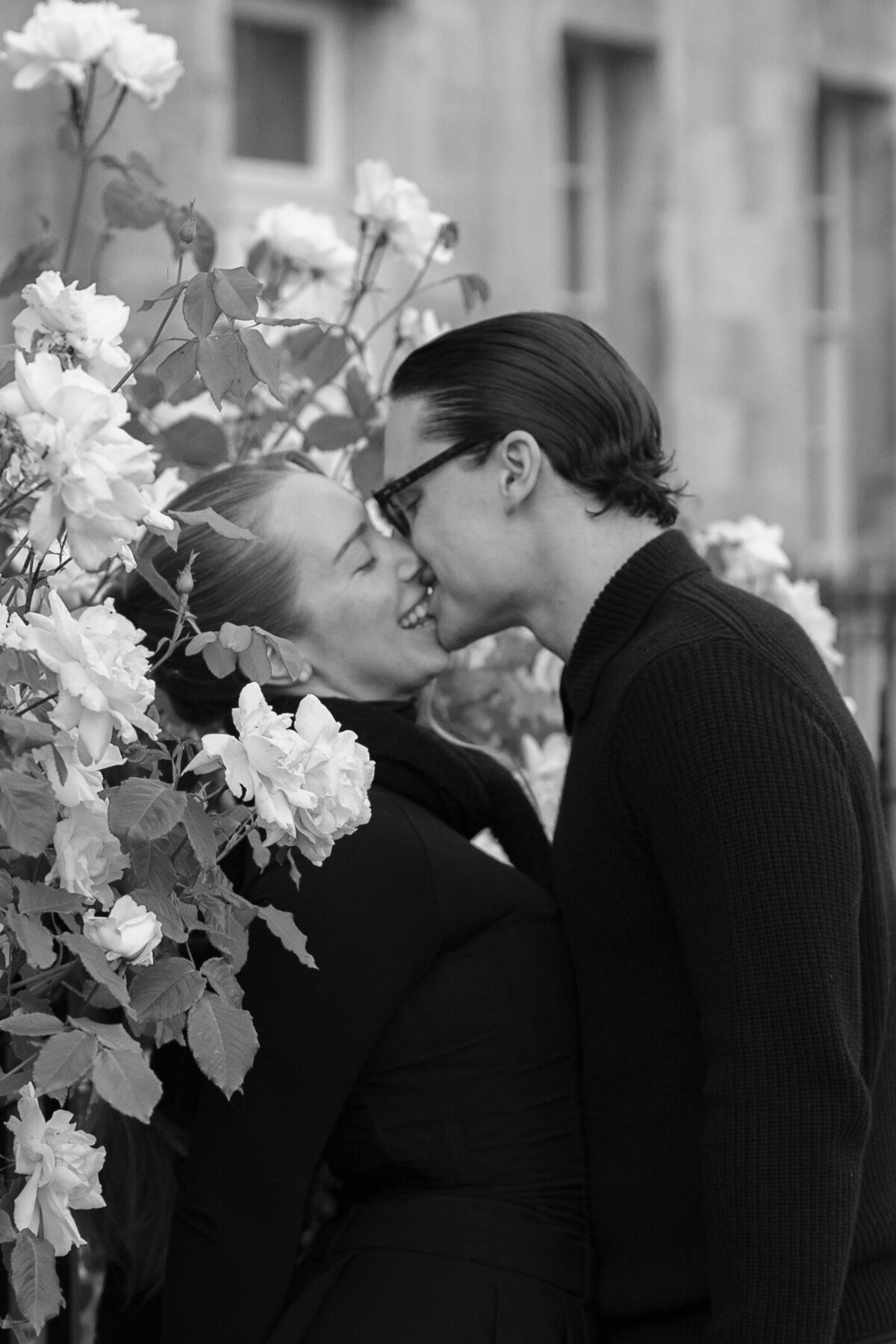 Editorial couple portrait in Bath
