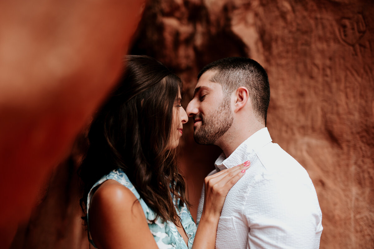 Couple photographed in the Grand Canyon