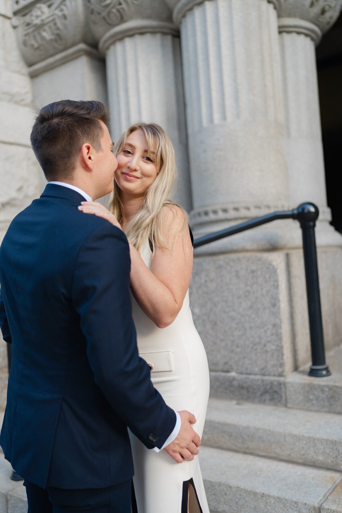 Downtown District Milwaukee Elegant Engagement Session-9
