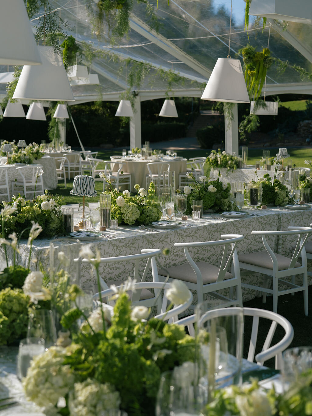 This custom design wedding at Ojai valley inn photographed by Anya kernes filled with green florals and planned by Michel B. Events