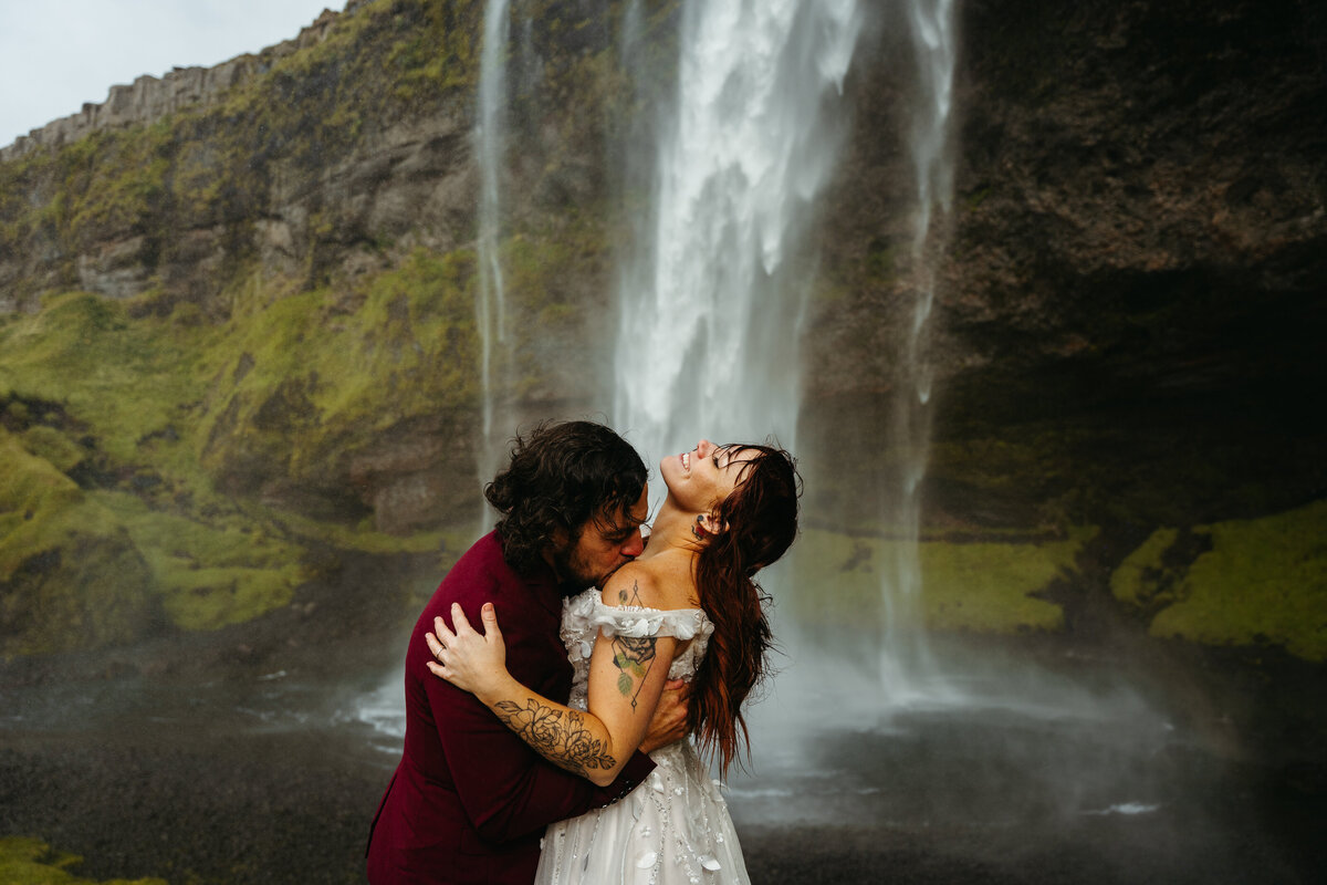 Seljalandsfoss Iceland Elopement Photographer -15