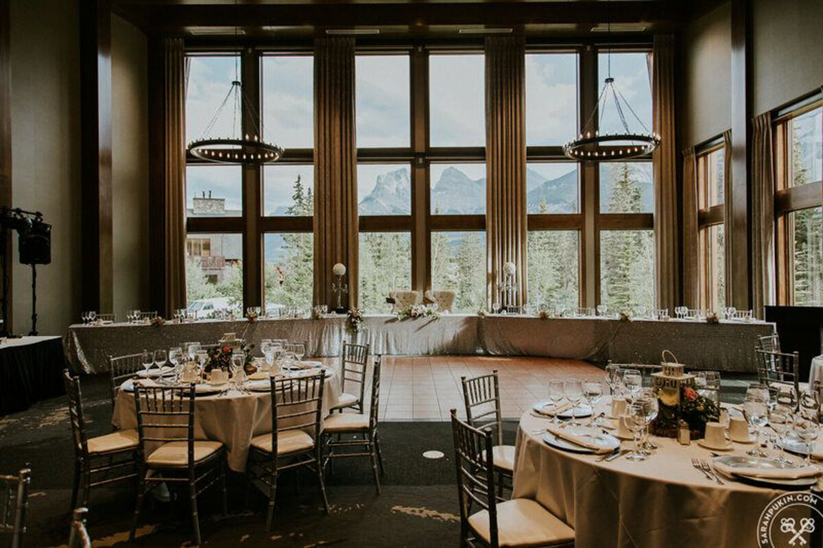 The Malcolm Hotel, a modern romantic wedding venue in Canmore, featured on the Brontë Bride Vendor Guide.