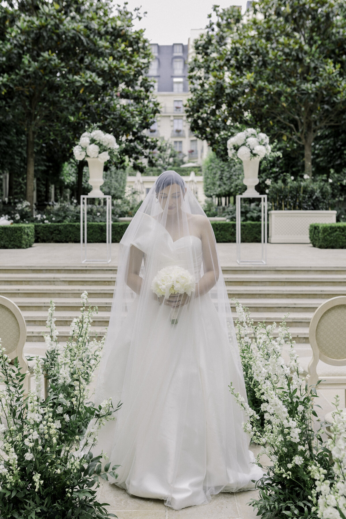 Ritz Paris Wedding Ceremony Bride