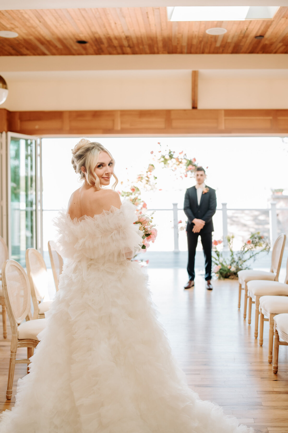 Fluffy Sunset Citrus Palette Pier 290 wedding lake geneva-20