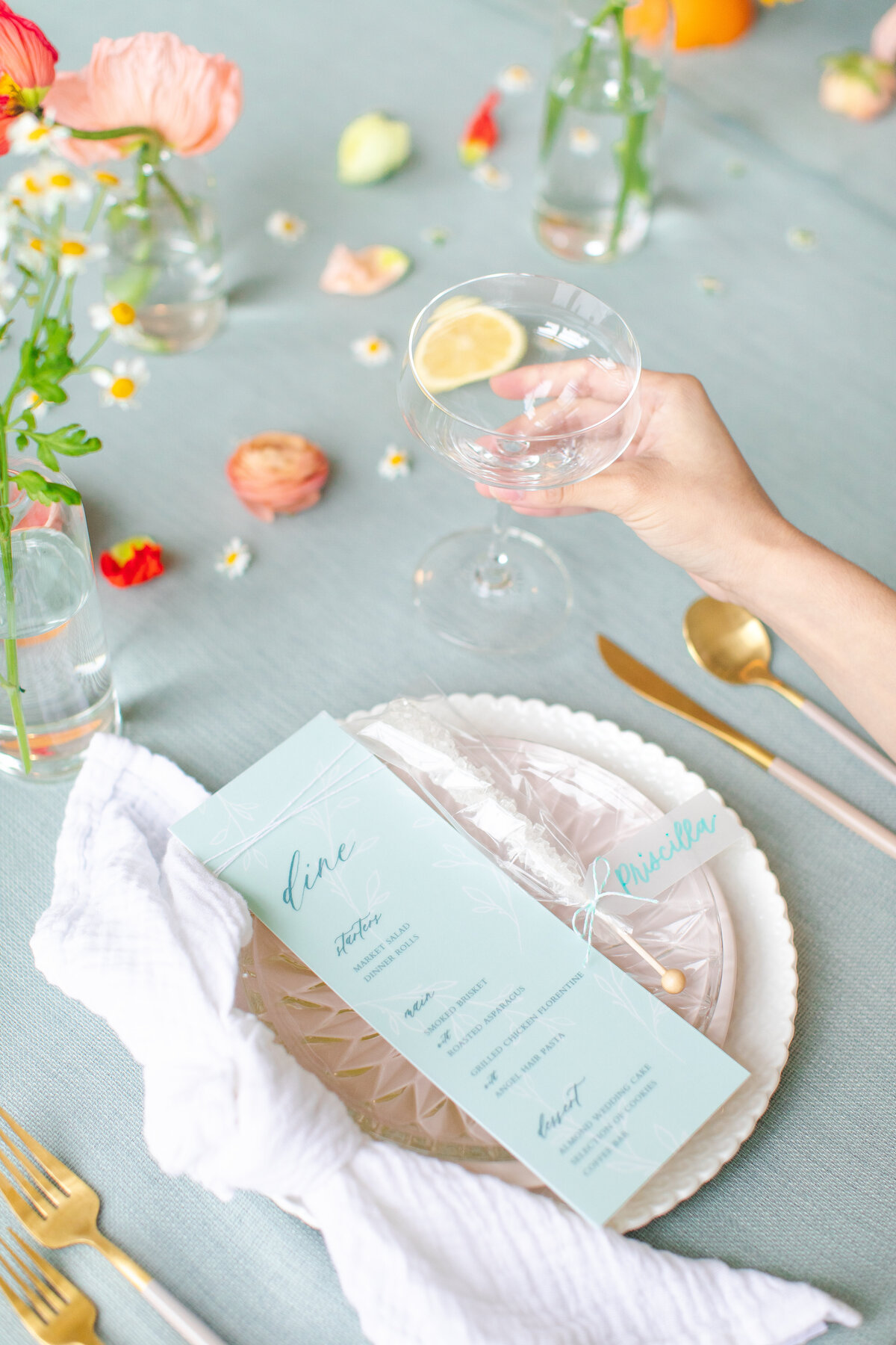 Cotton Candy Themed Bridal Shoot for Brides of Austin | Owl & Envelope | Custom Wedding Stationery & Signage