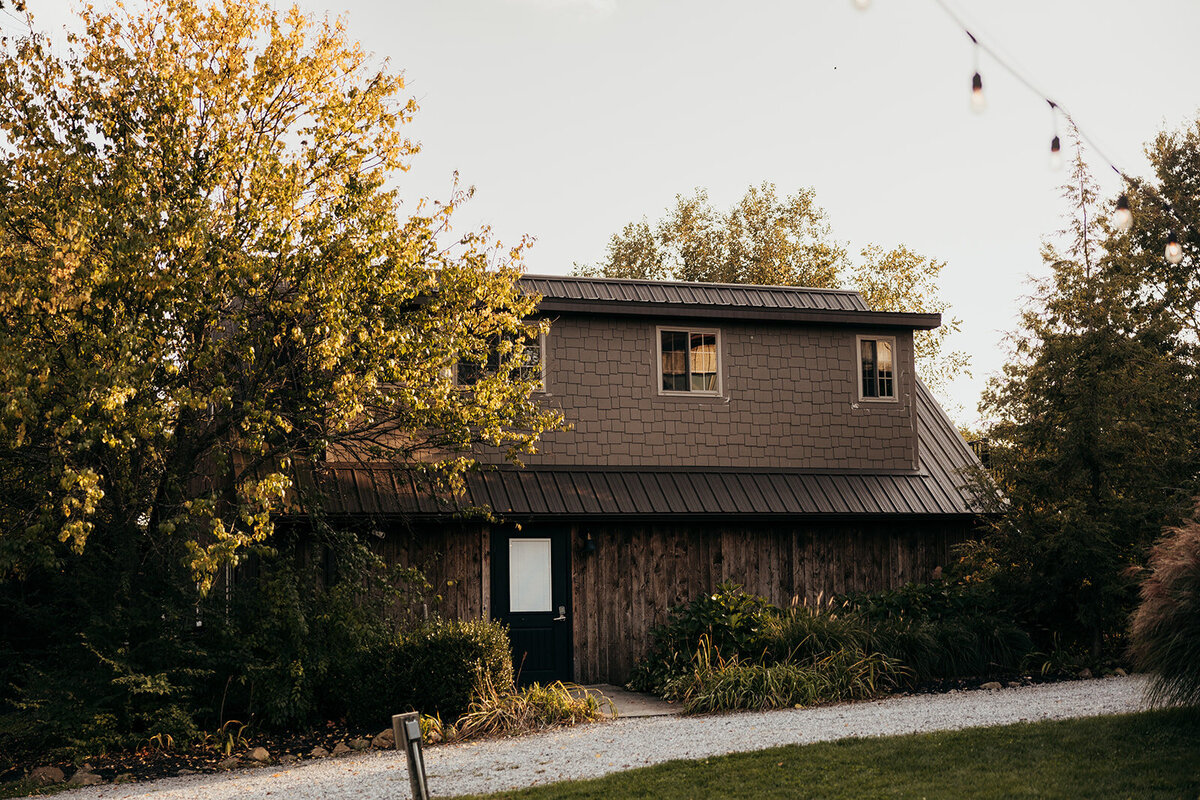 image of the preparation cottage with two dressing rooms at Willowbrook wedding venue in Pittsburgh