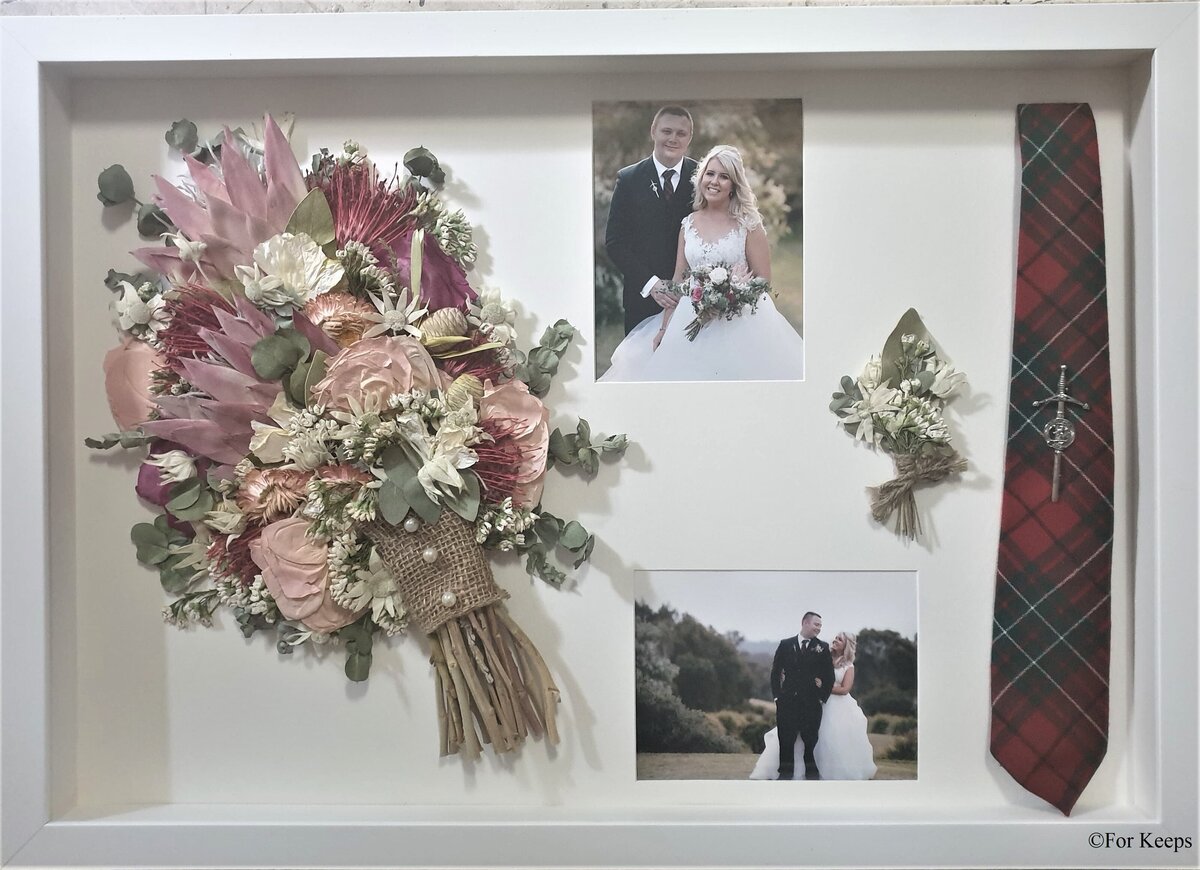 Pressed flowers framed with Conservation Clear® Glass