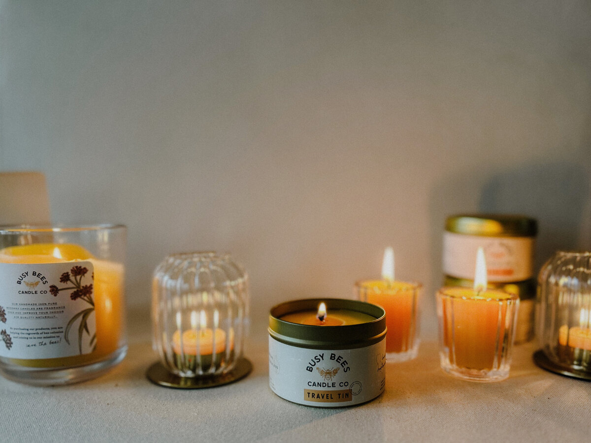 BBCC new packaging lit candles moody