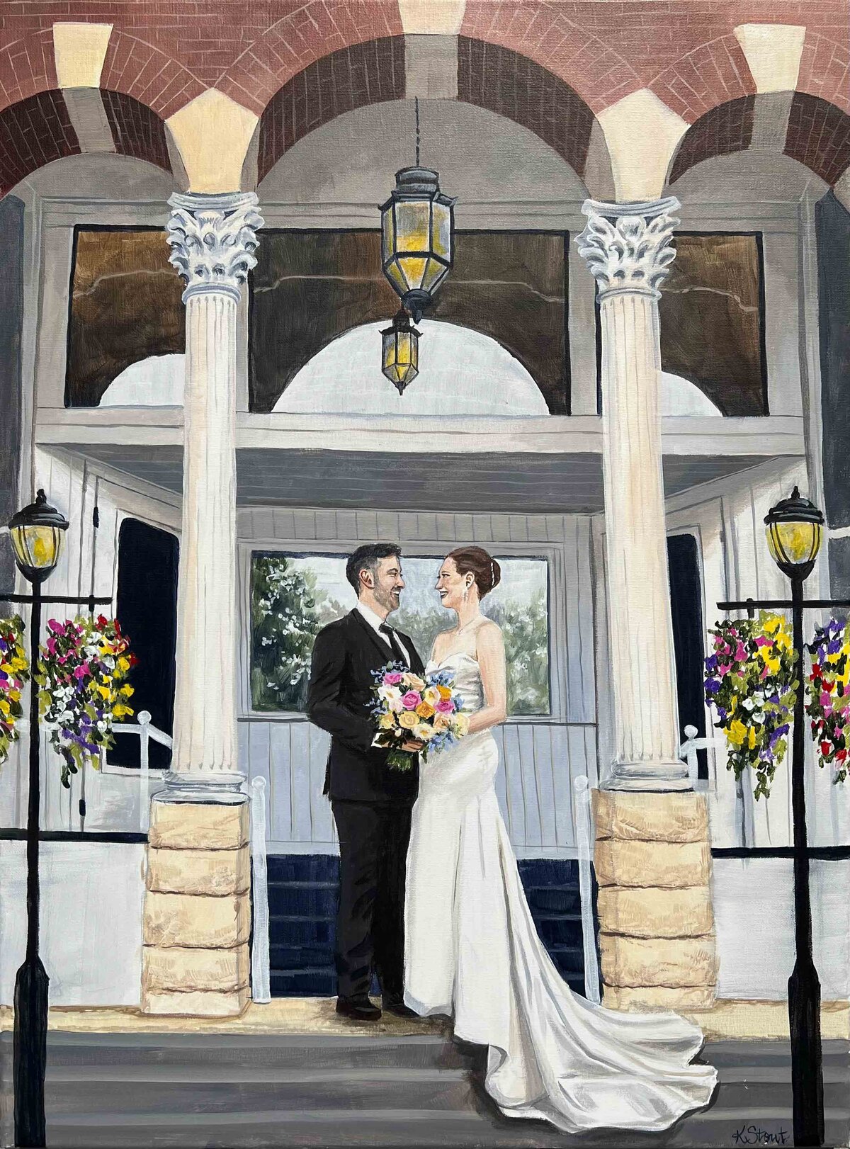 St James Hotel Red Wing Minnesota Live Wedding Painting