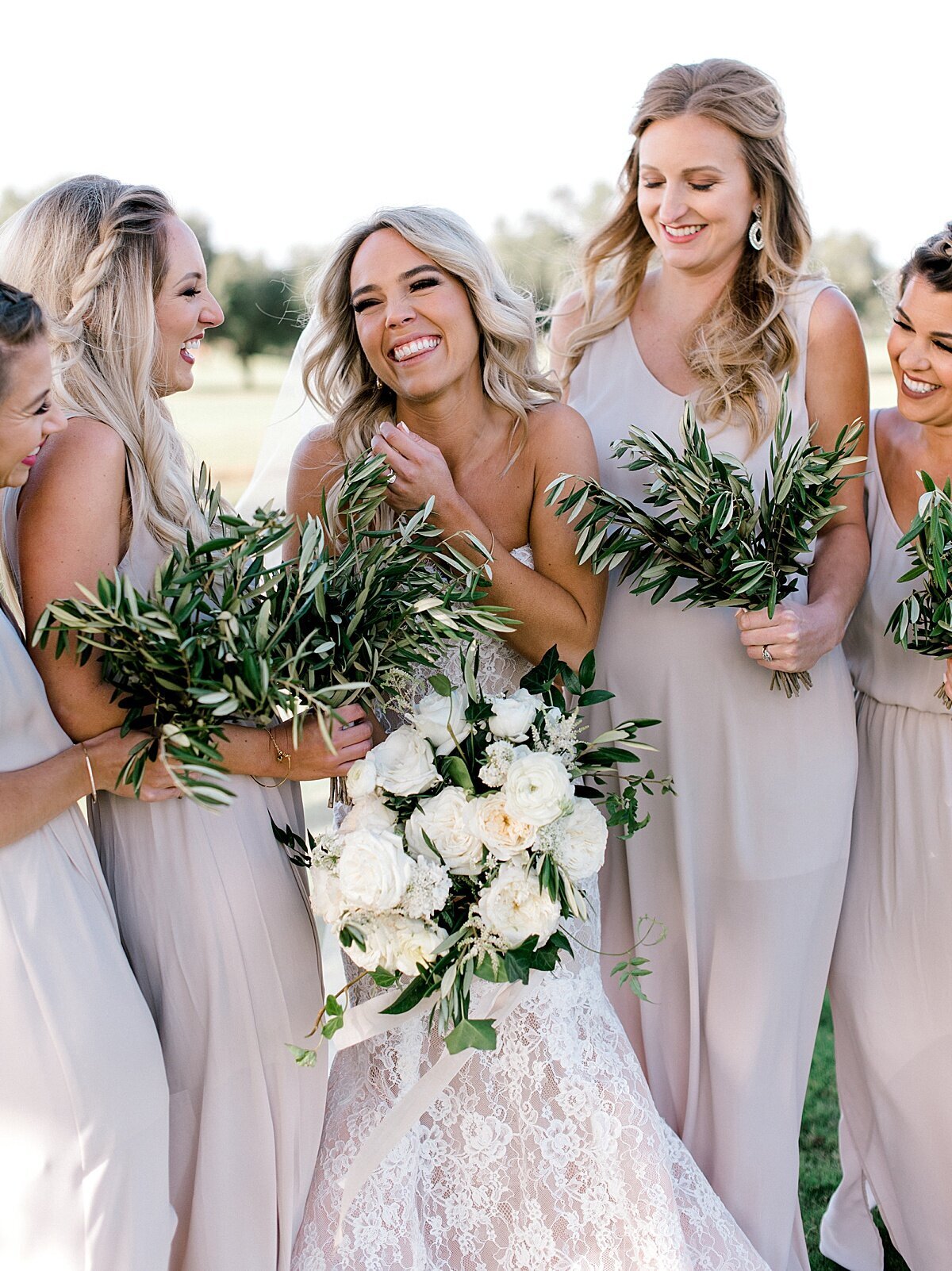 Organic bride and bridesmaids bouquets | Vella Nest Floral Design - Best Dallas Fort Worth, Texas Florist