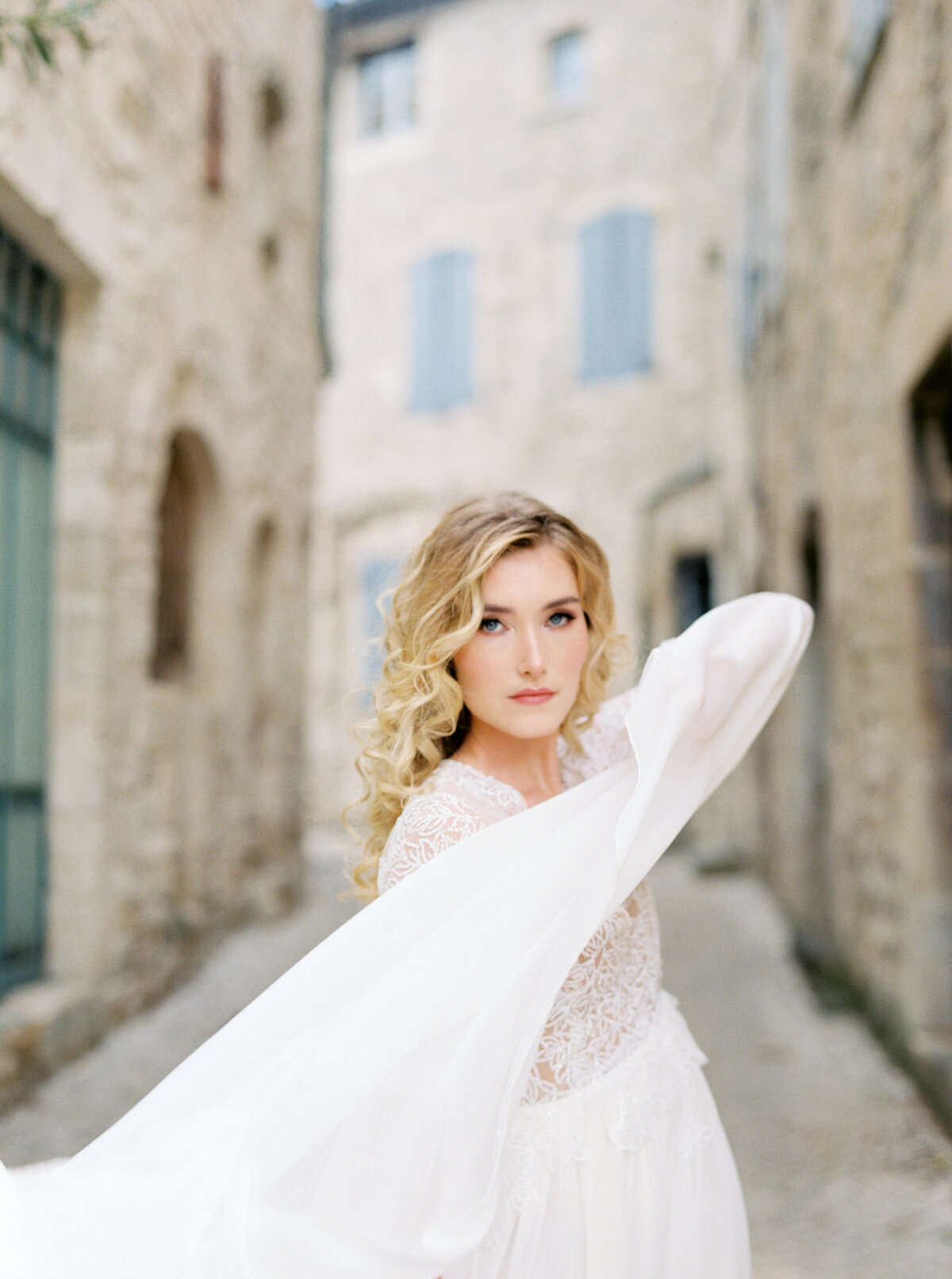 Wedding editorial at Barjac Village and Chartreuse de Valbonne in Provence, France - 5