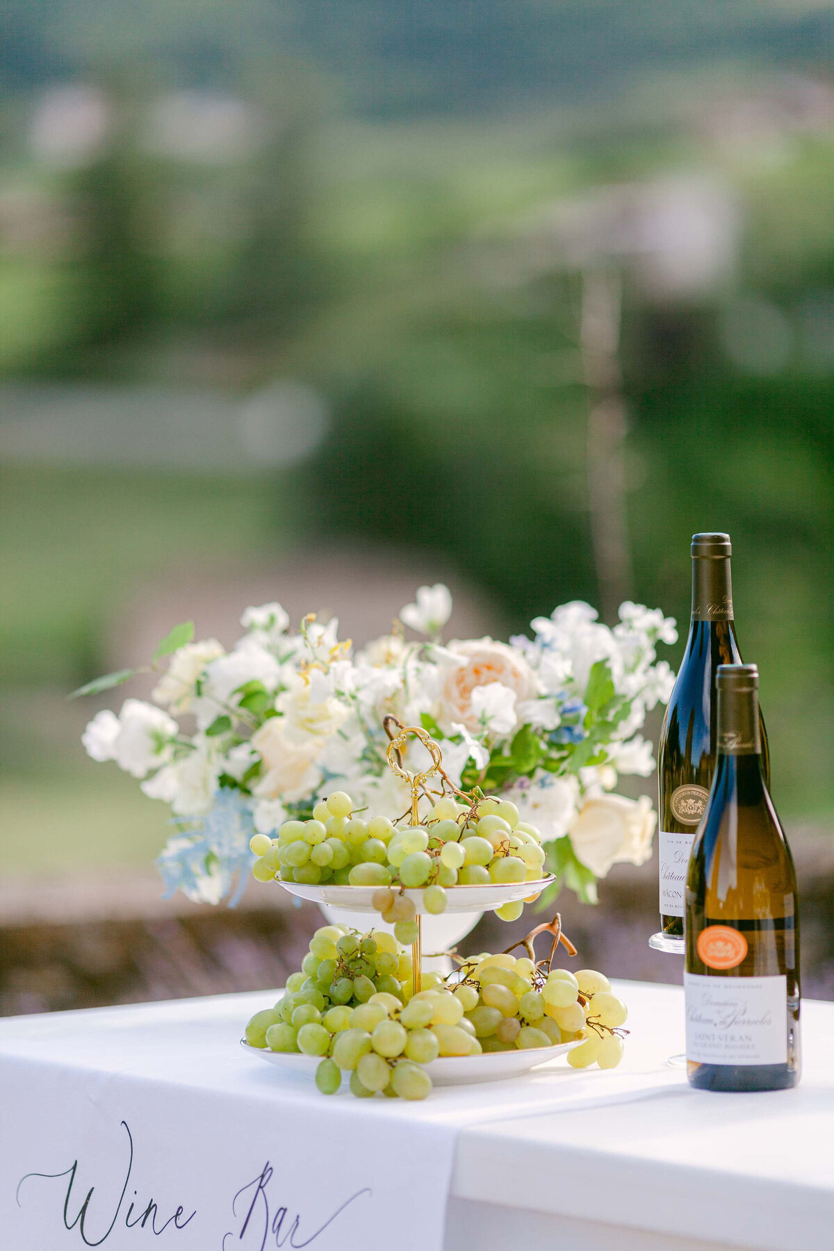 Château wedding surrounded by the fine vineyards of Burgundy