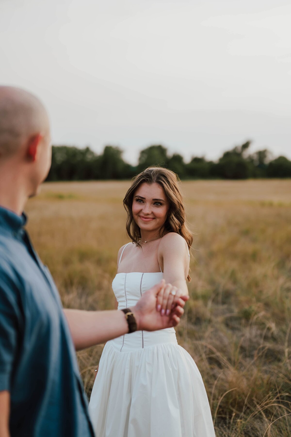 Texas engagement session, fields in Texas panhandle