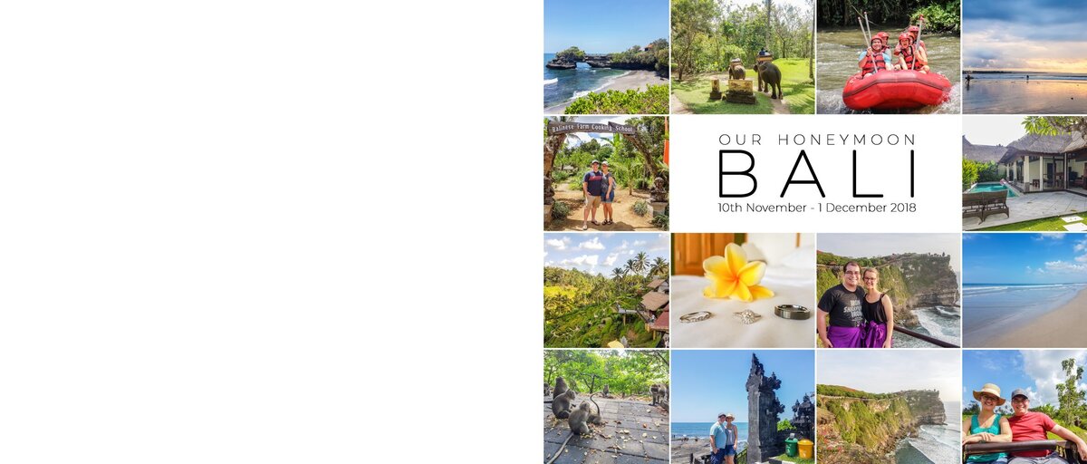 Virginia Beach photographers shares family photo book from a Bali honeymoon