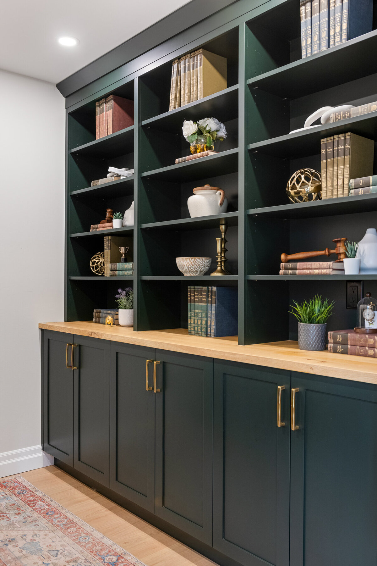 Final image of our ivory marble kitchen and interior design project.