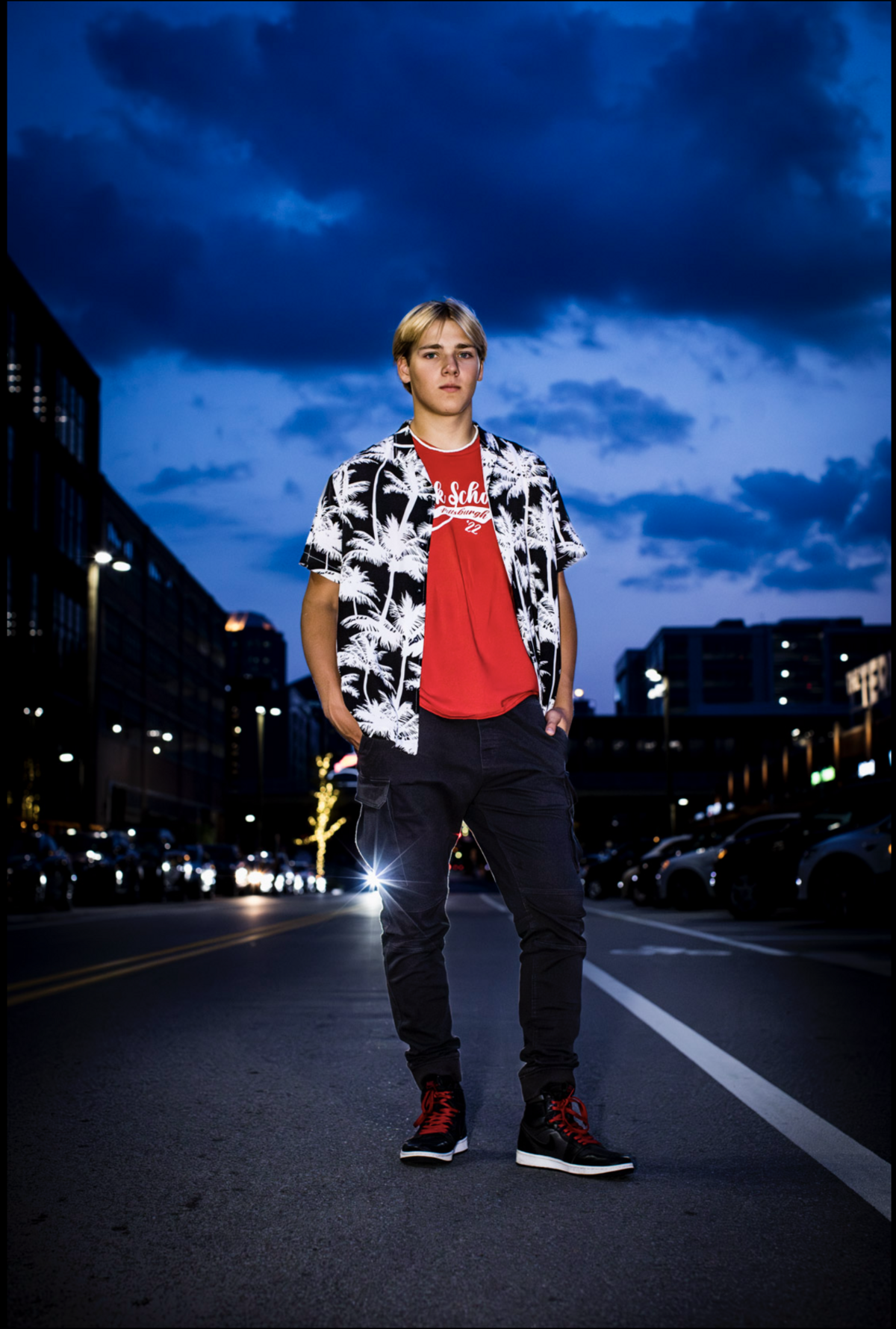 guys-senior-photos-night-pittsburgh-pa