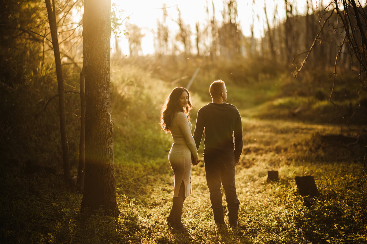 romantic engagement session