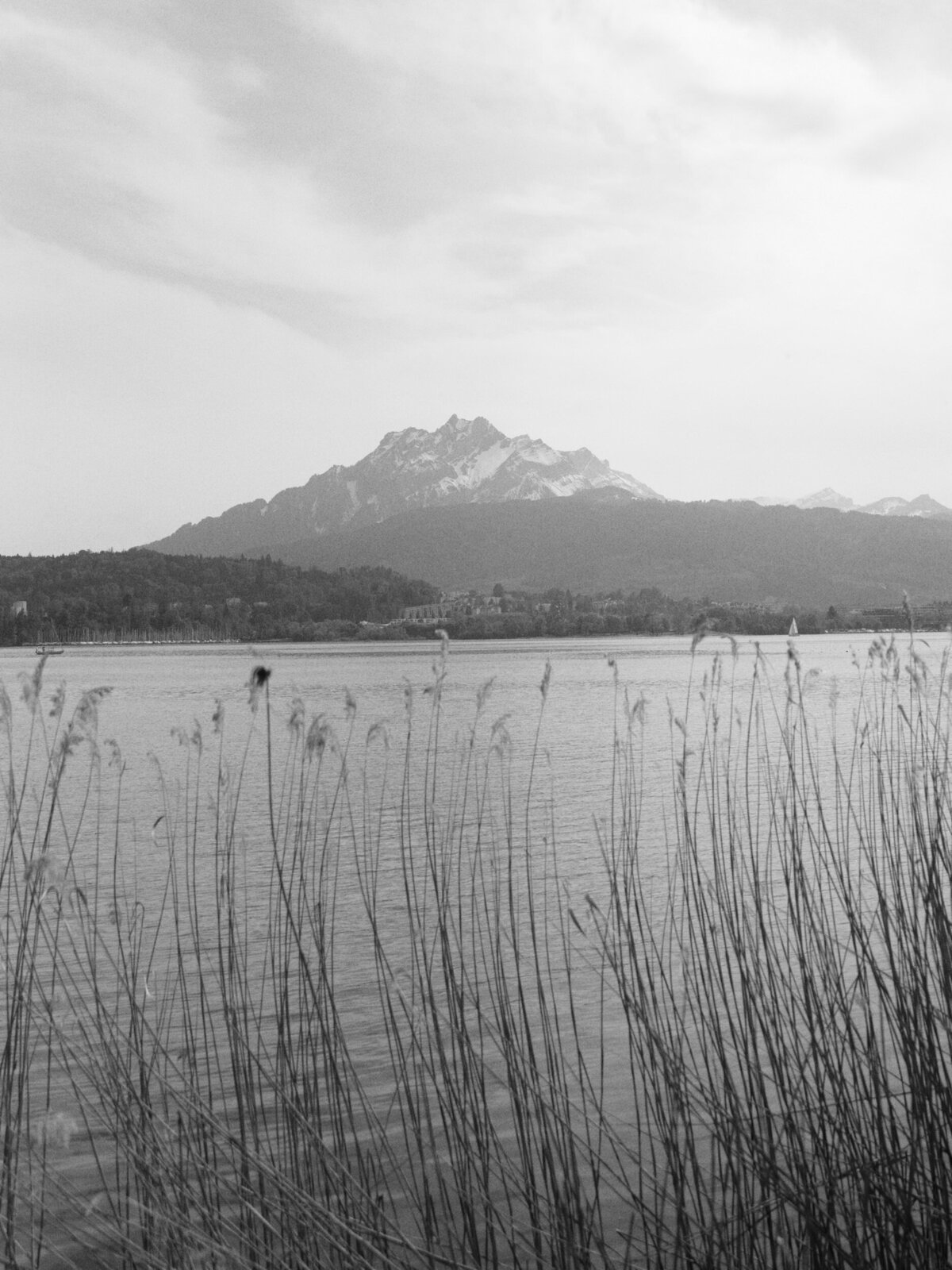 Views of Pilatus and Lake Lucerne during a Lucerne engagement session. 