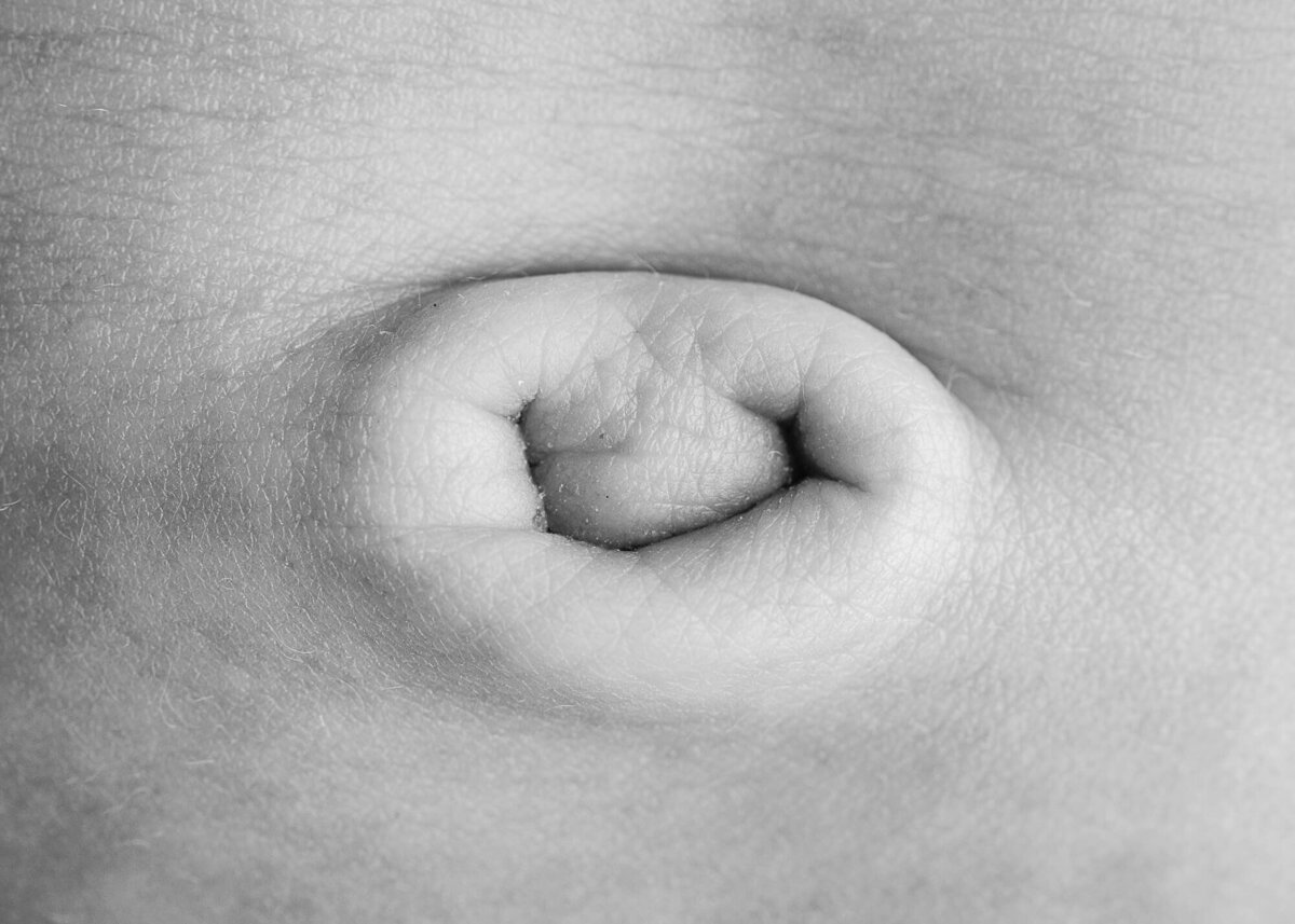 smiling belly button  macro photo