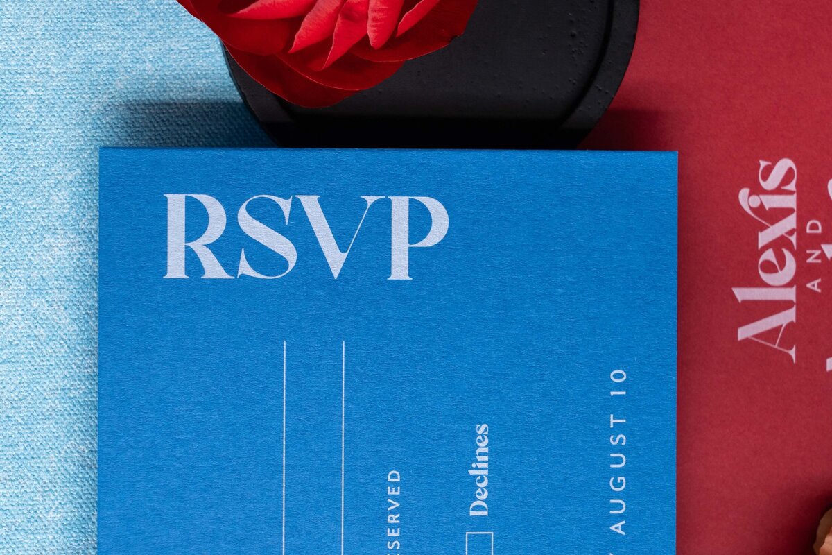 bright-colors-custom-wedding-invitations-blue-rsvp-with-white-ink-printing