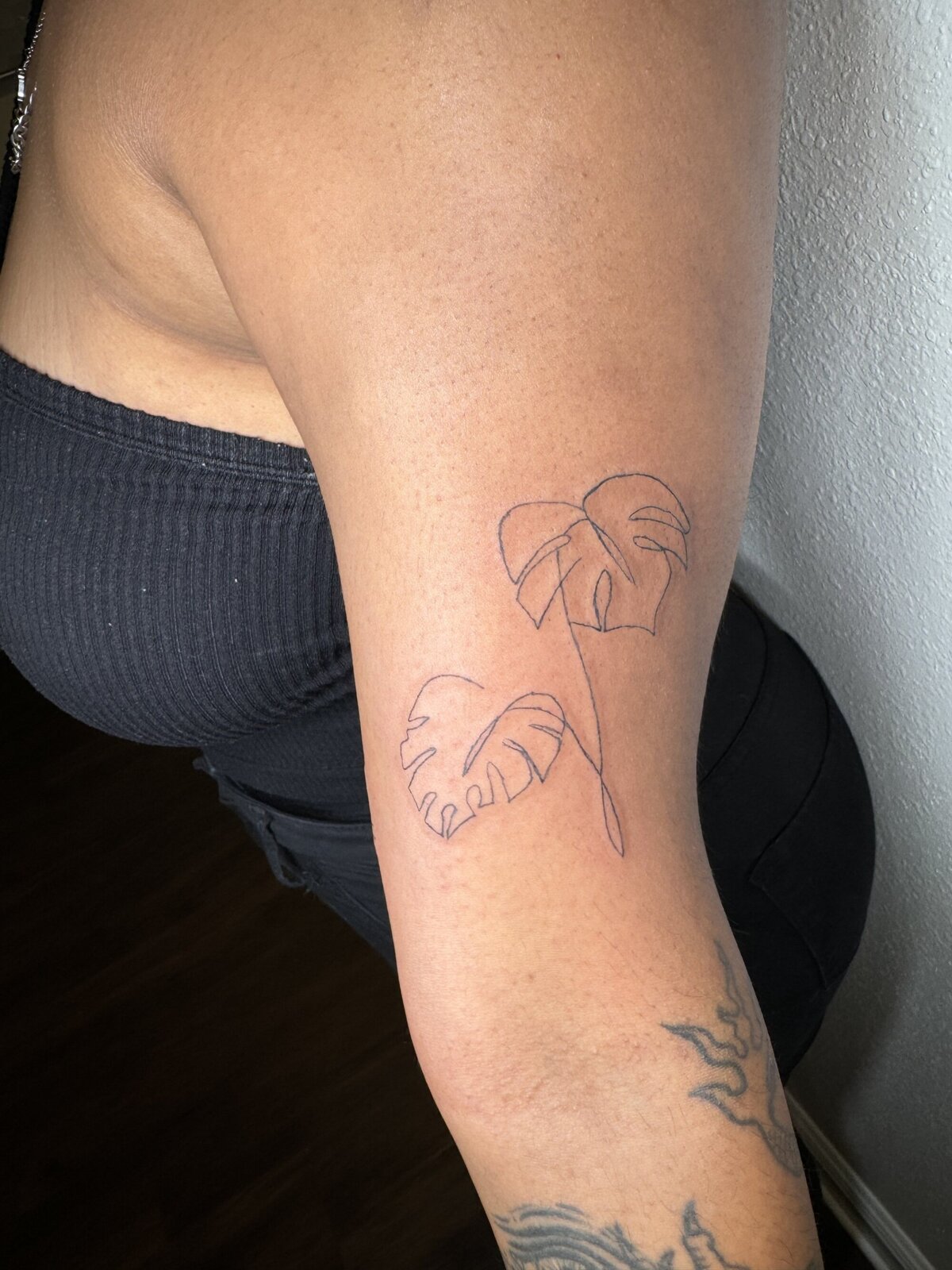 palm leaf tattoo