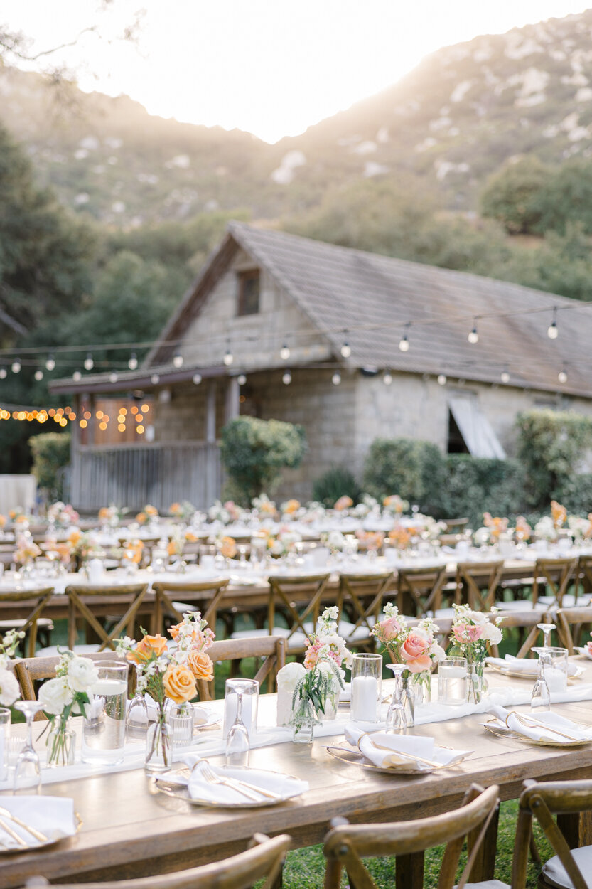 reception table set ups