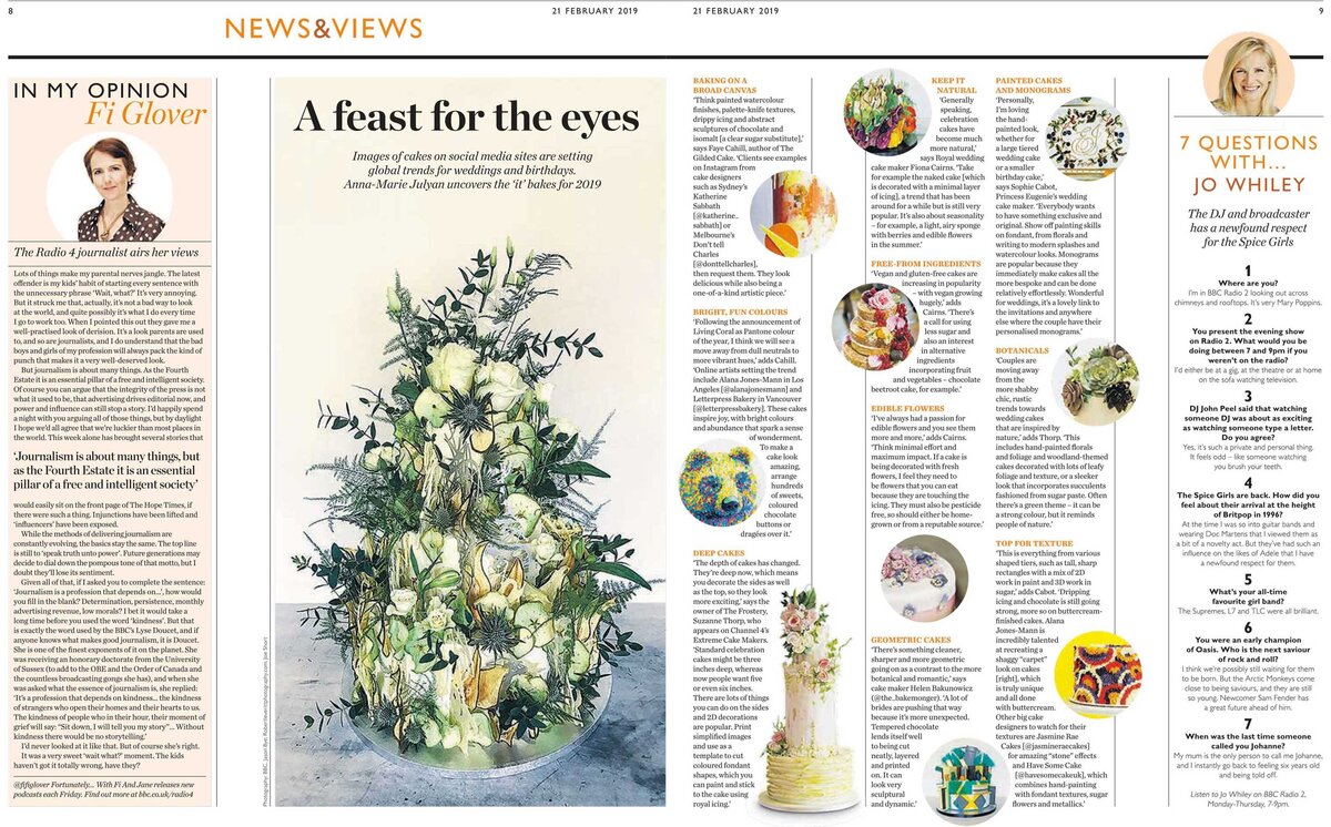 Magazine Article titled "A feast for the eyes"