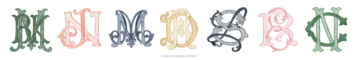 watercolor-wedding-monograms-3-The-Welcoming-District